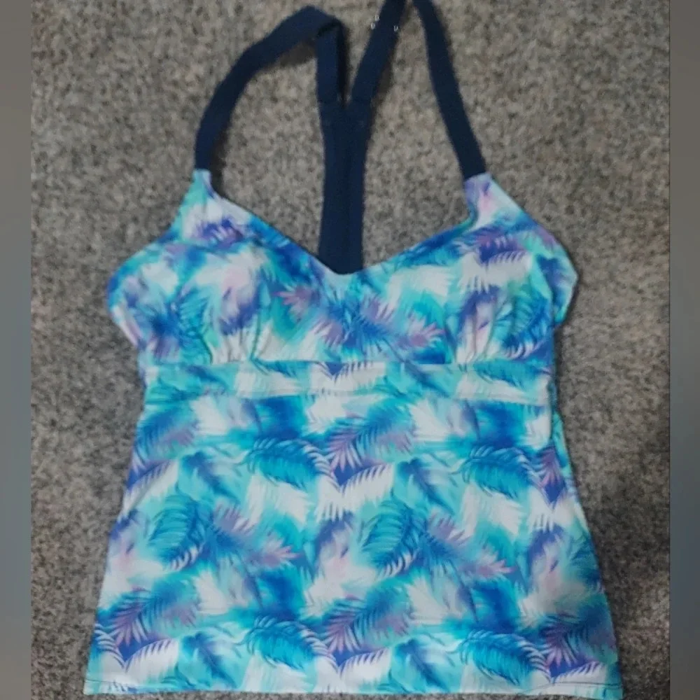 NWT Heat Swimwear Seaside Chic Racerback Tankini in Size 18W